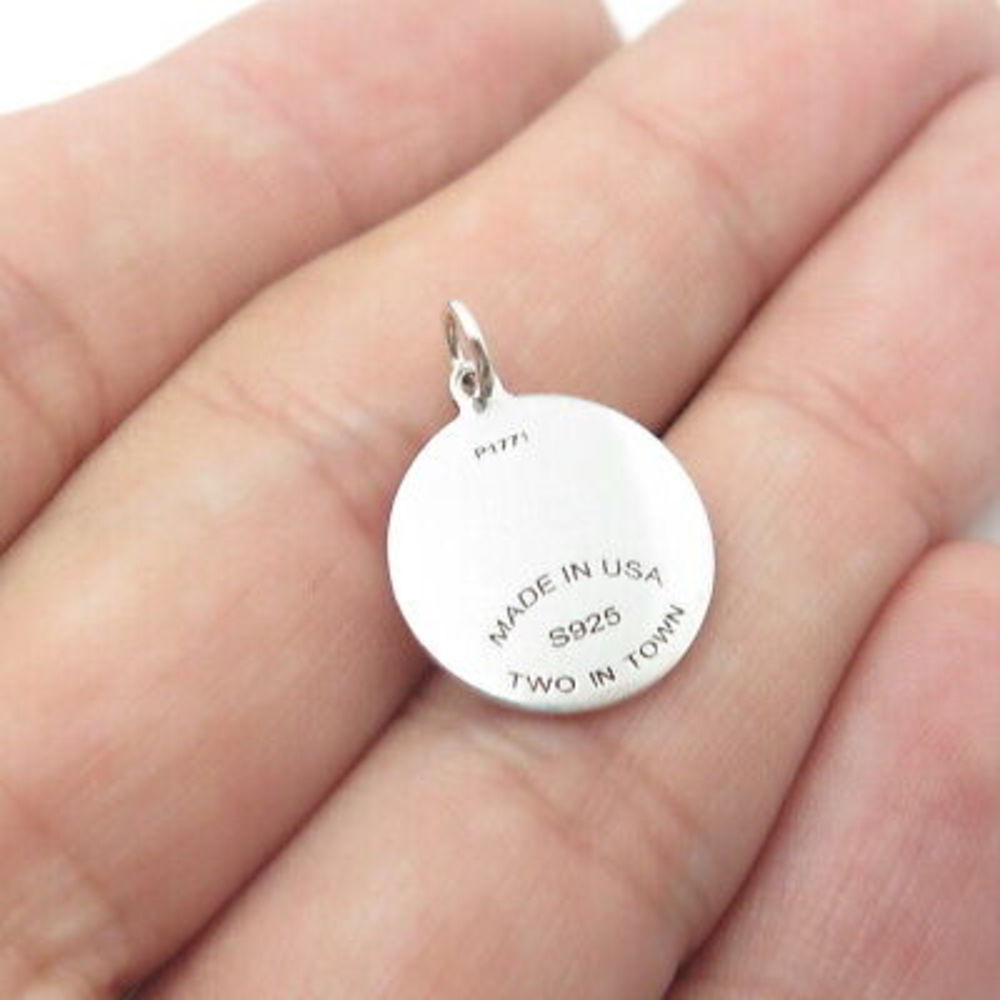 TWO IN TOWN 925 Sterling Silver USA Frisky Horse Charm Pendant - Picture 2 of 8